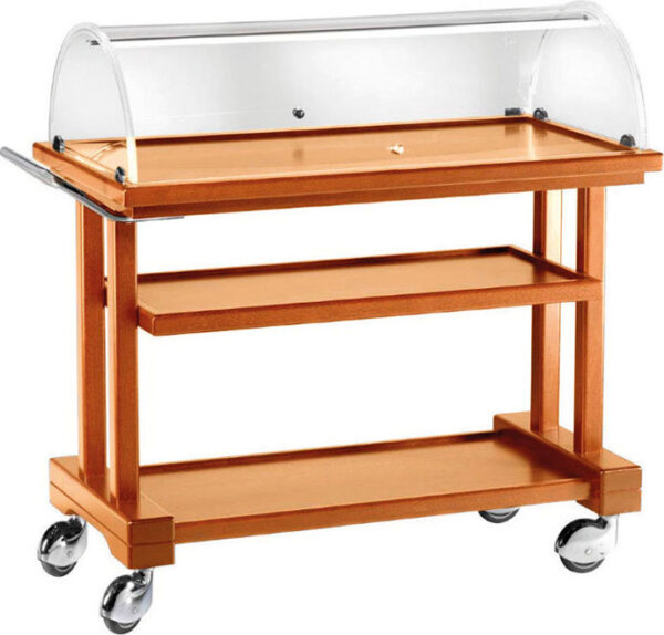 Wooden Service Trolley w Cover