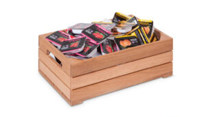 Wooden Deep Display Box Iroko