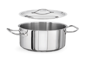 Medium Shallow Casseroles w/lid 20x13 4.1 Lt