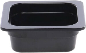 GN Melamine 2/3 - 6.5 cm Black