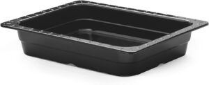 GN Melamine 1/2 - 6.5 cm Black