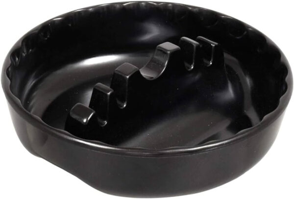 (ASHTRAY ROUND BLACK)
