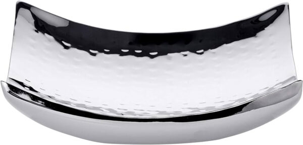 s/s square hammered plate (M)
