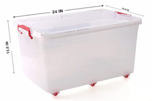 Storage Box With Lid 10.0 lt - 260x385x155H/mm