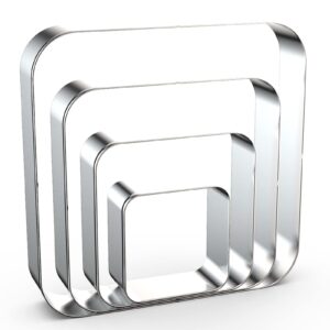 6 PCS PLAIN CUTTER SET - SQUARE METAL