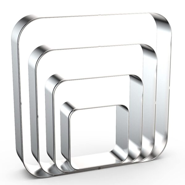 6 PCS PLAIN CUTTER SET - SQUARE METAL