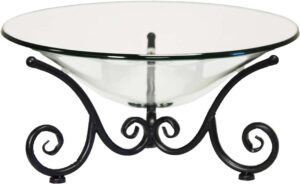 Round Stand with glass bowl