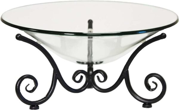 Round Stand with glass bowl