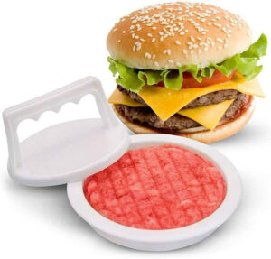 Plastic hamburger mould