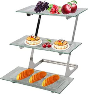 3 Layer Shelf with Glass