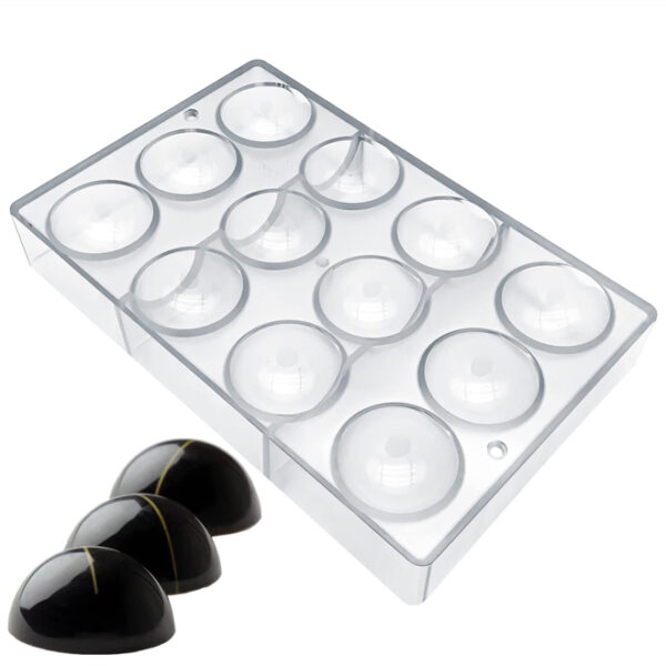 POLYCARBONATE CHOCOLATE MOLD - PING PONG BALL