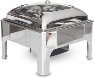 Square Translucent Chafing Dish with stand