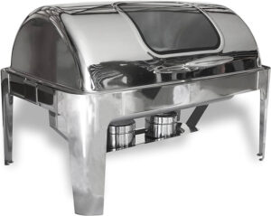 Oblong Translucent Chafing Dish  with glass window cover