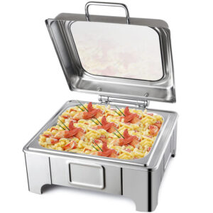 Square Translucent Chafing Dish with stand