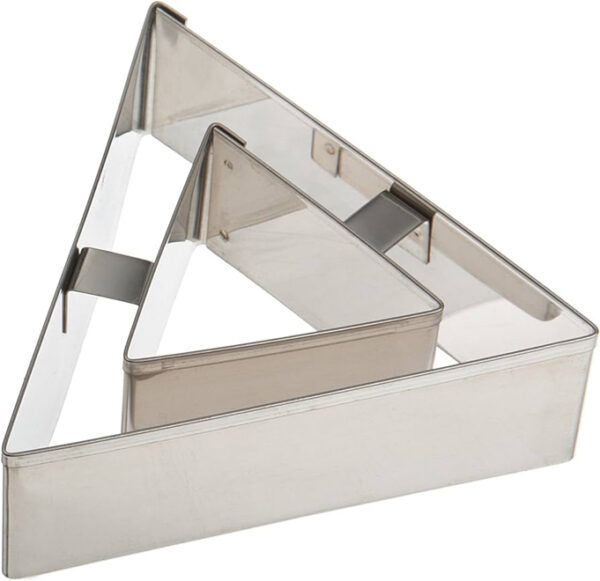 6 PCS PLAIN VOL AU VENT CUTTER SET - TRIANGLE METAL