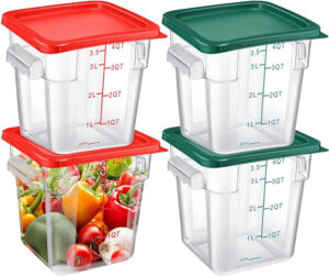 PC Square Food storage Container    1.5L/2QT18x18x10