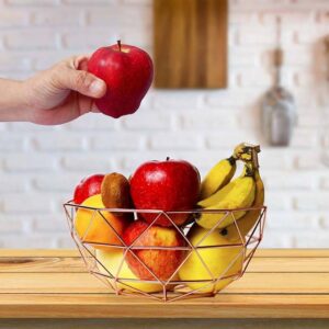 Wire Fruit Basket (Copper Covered) - BRD-HW185-BAKIR