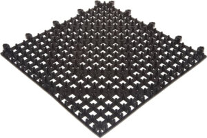 TPR Bar Drain Mat Black 32*32*1.5