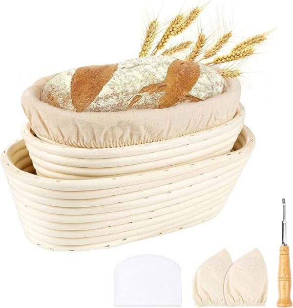 Bread Basket Oval 28 Cm with cloth