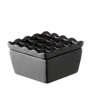 Casted Black Ashtray Square
