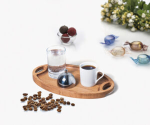 AHŞAP ST. DİKDÖRTGEN NESCAFE SETİ 24x14x2 cm