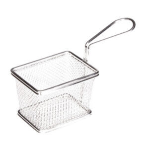 PATATES SUNUM KARE TEK KULPLU 10x7.5x7.5 cm