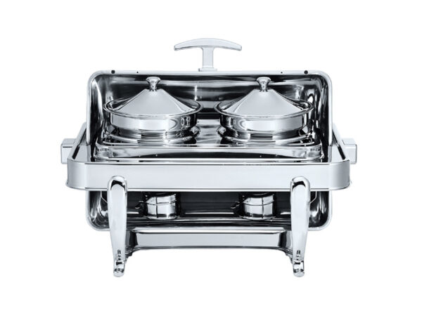 Oblong Soup Station With Brass Legs