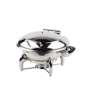 Round Translucent Chafing Dish  with glass window cover