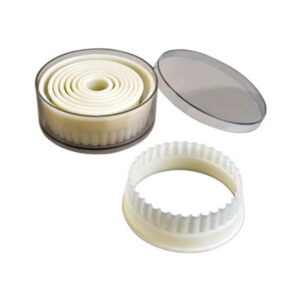 Set of 9 Found Flutted Cutter- PolyGlass