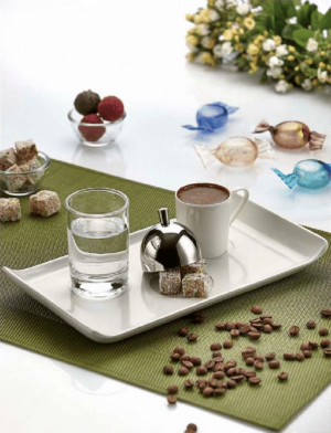 NESCAFE SERVİS TAKIMI DİKDÖRTGEN 26 x 14,50 cm