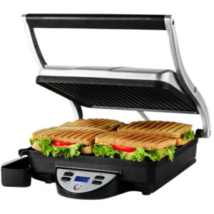 Elect Sandwich Toaster Panini Grill Table Top