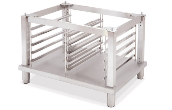S/Steel Stand With 10pcs 40x60 Tray Shelf