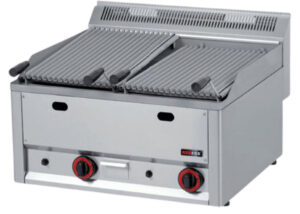 Gas Double Lava Stone Grill Table Top