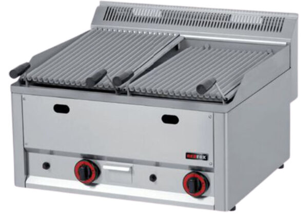 Gas Double Lava Stone Grill Table Top