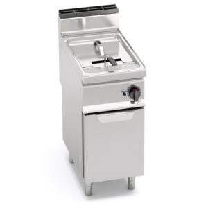 Gas Single Fryer With Base Hinged Door