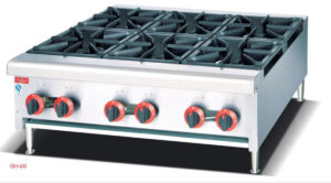 Gas 6 Burner Cooking Range Table Top