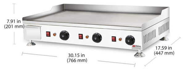 Elect Triple Smooth Grill Table Top