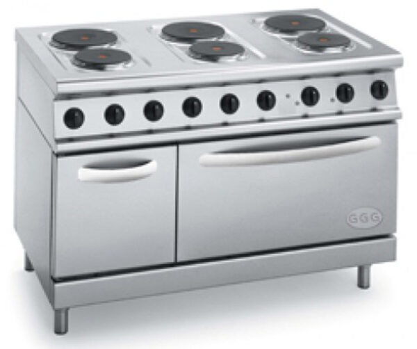 Elect 6 Cooking Range With Base Oven