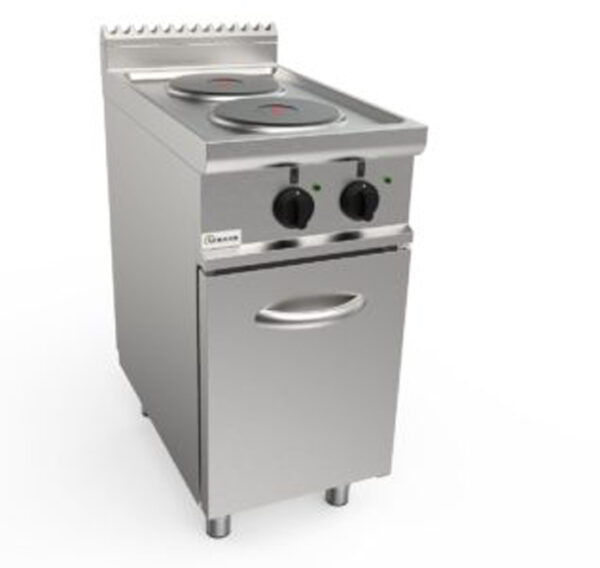 Elect 2 Hot Plate Range With Open Cabinet