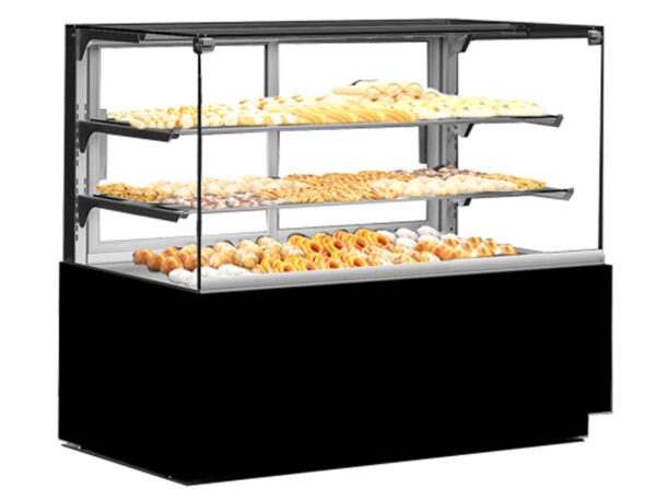Elect Cake Display Showcase With 3 Level Glass Shelf & Box Type Finishing