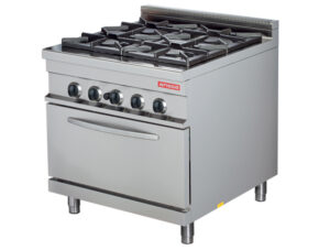 Elect 4 Hot Plate Cooking Range With Base Oven