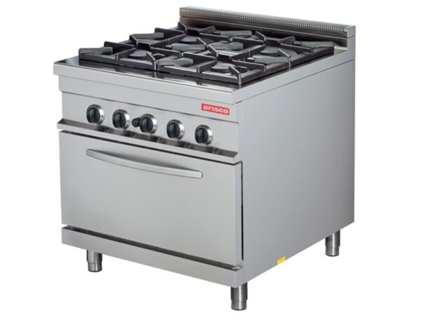 Elect 4 Hot Plate Cooking Range With Base Oven