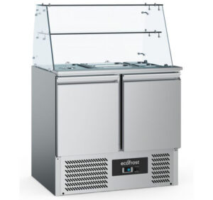 Two S/S Solid Door Saladette
