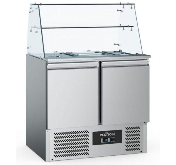 Two S/S Solid Door Saladette