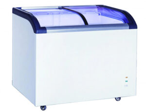 Chest Freezer Top Curved Glass Door  Capacity 273 liters