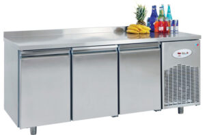 Elect 3 Solid Door Table Chiller 417 Lt European cooling system