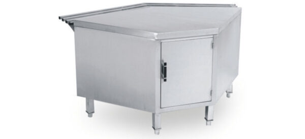 S/Steel Wall Corner Cabinet With Hinged Door AISI #304