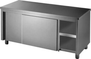 S/Steel Wall Cabinet With Sliding Door AISI #304