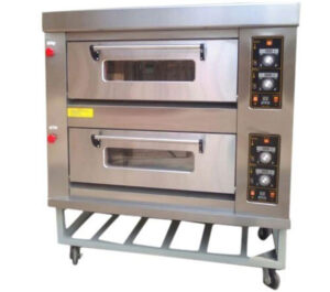 Elect 2 Deck Oven With Stand & Wheels