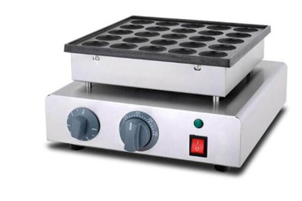 Elect Pancake Machine  Ø4.5cm - 25 Holes  Non Stick Aluminum Plate / 50-300°C